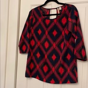 Blouse Size Small, open back detail